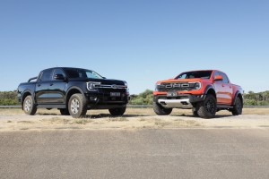 2023 Ford Ranger XLT and Ford Ranger Raptor group
